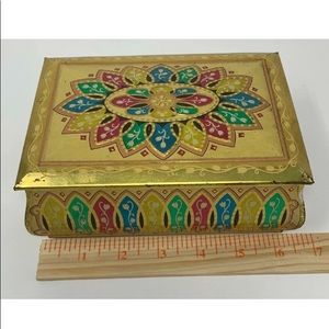 Vintage Decorative Tin Container Western Germany